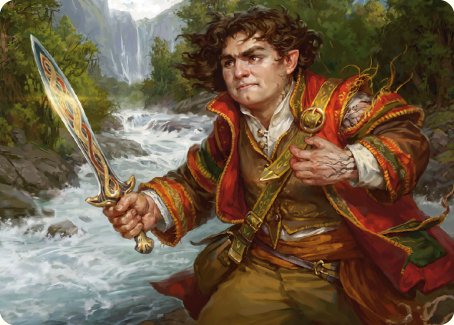 Frodo Baggins Art Card (16/81) [The Lord of the Rings: Tales of Middle-earth Art Series] | Cards and Coasters CA