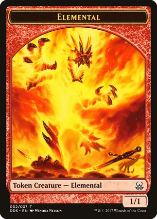 Elemental Token [Duel Decks: Mind vs. Might Tokens] | Cards and Coasters CA