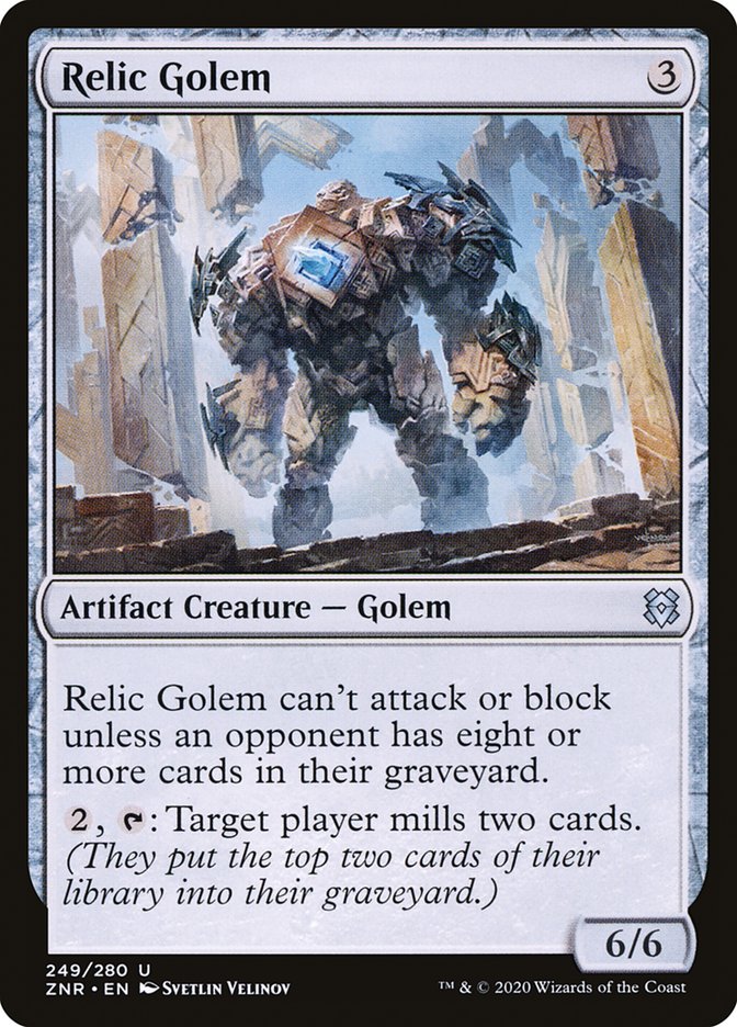 Relic Golem [Zendikar Rising] | Cards and Coasters CA
