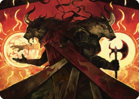 Hurloon Battle Hymn Art Card [Dominaria United Art Series] | Cards and Coasters CA