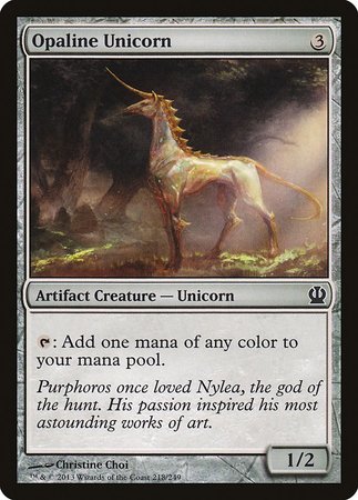 Opaline Unicorn [Theros] | Cards and Coasters CA