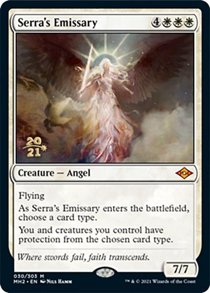 Serra's Emissary [Modern Horizons 2 Prerelease Promos] | Cards and Coasters CA