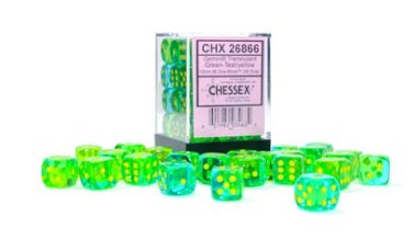 GEMINI TRANSLUCENT GRN-TEAL/YELLOW | Cards and Coasters CA