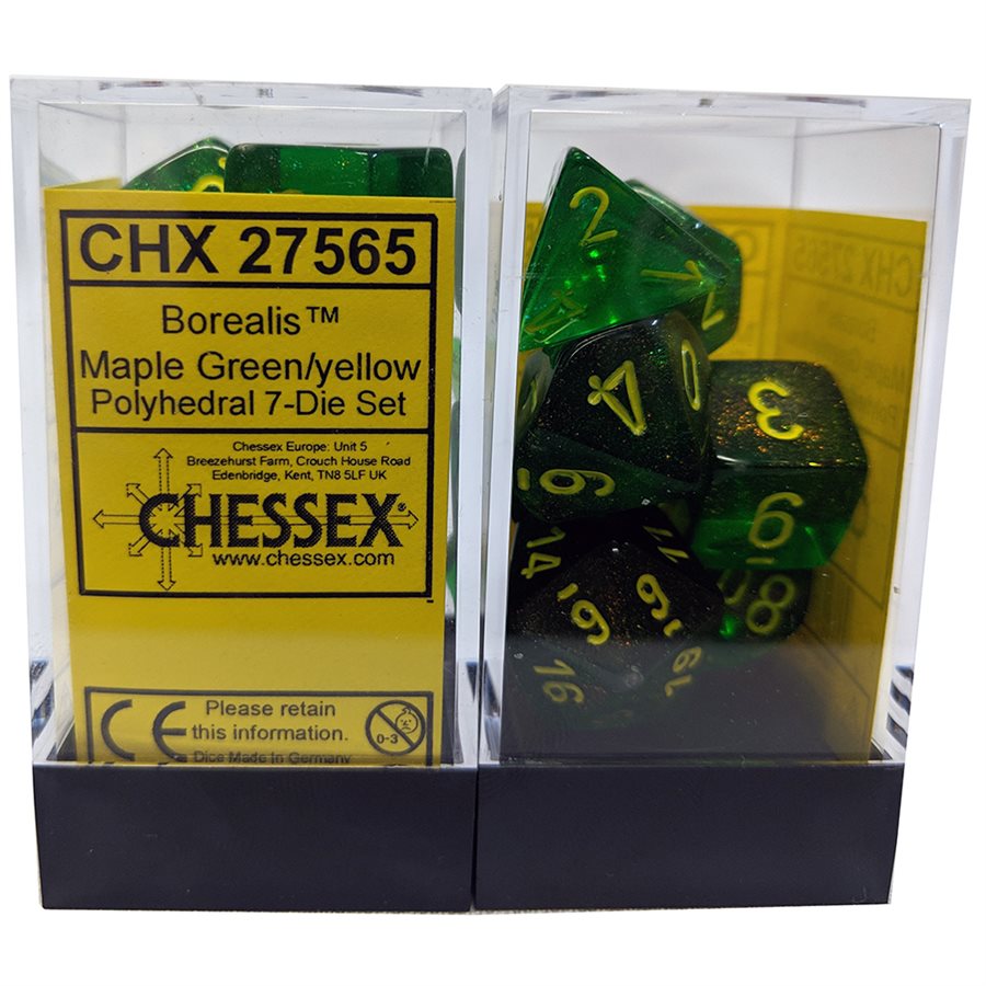 Borealis: 7Pc Maple Green / Yellow | Cards and Coasters CA