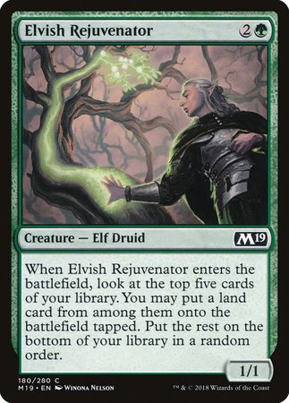 Elvish Rejuvenator [Core Set 2019] | Cards and Coasters CA