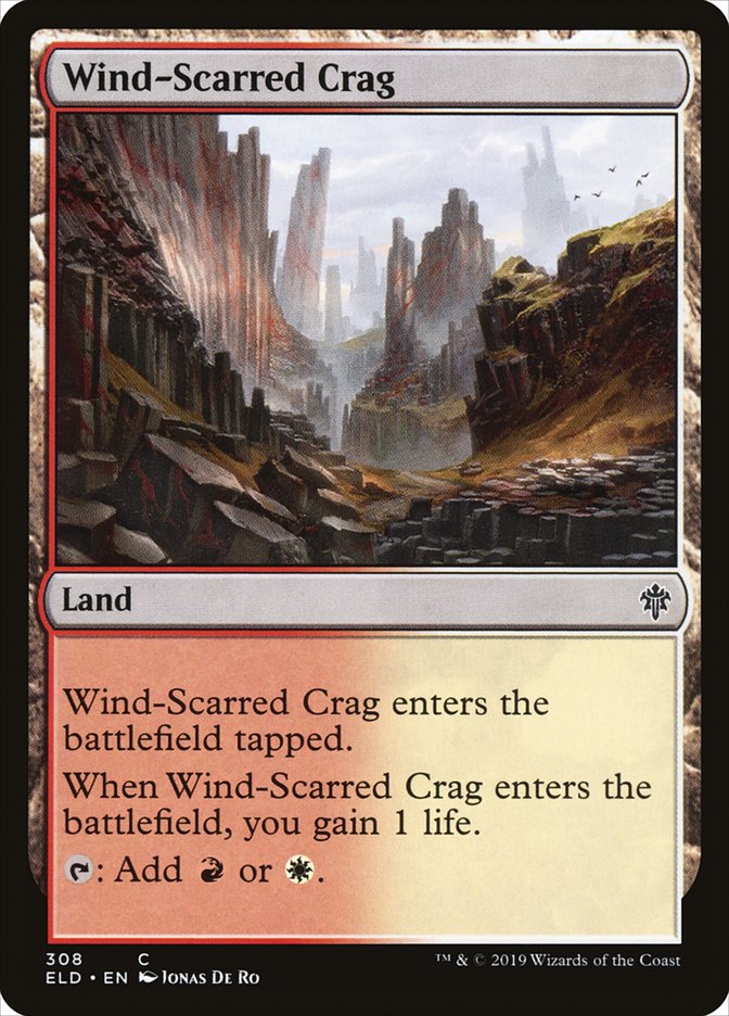 Wind-Scarred Crag [Throne of Eldraine] | Cards and Coasters CA