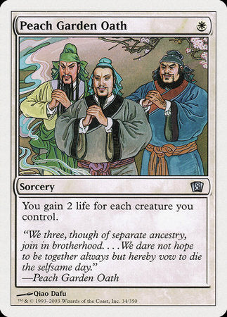 Peach Garden Oath [Eighth Edition] | Cards and Coasters CA
