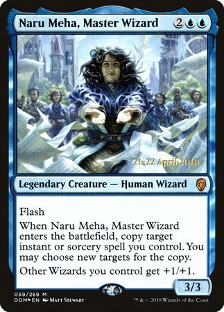 Naru Meha, Master Wizard [Dominaria Promos] | Cards and Coasters CA