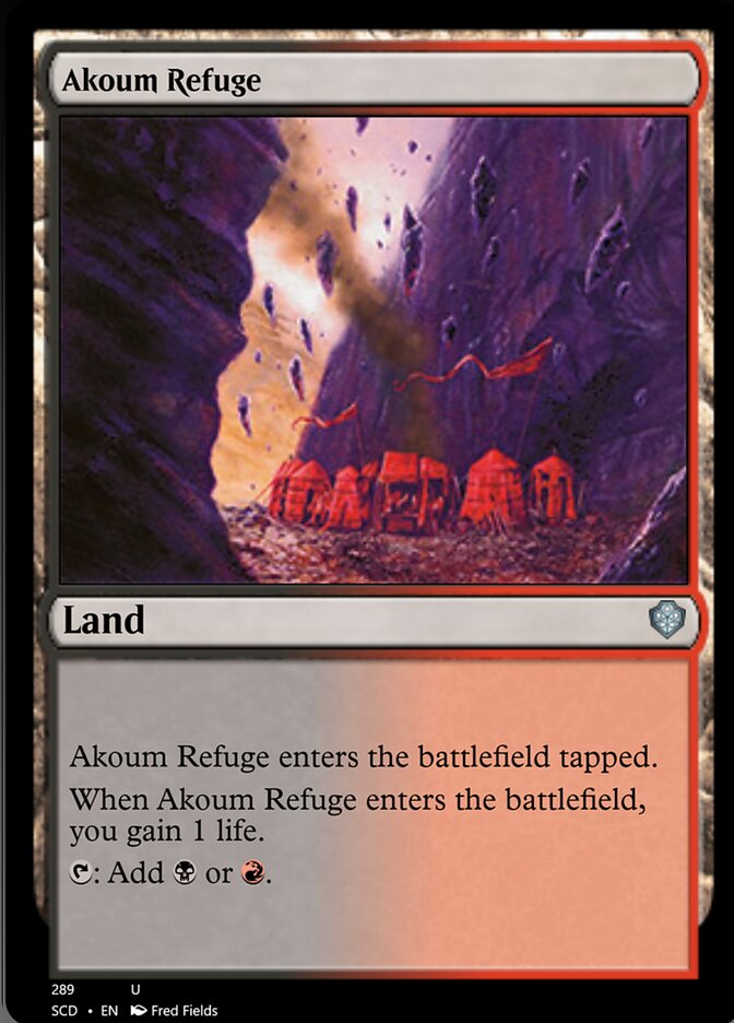 Akoum Refuge [Starter Commander Decks] | Cards and Coasters CA
