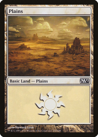 Plains (232) [Magic 2012] | Cards and Coasters CA