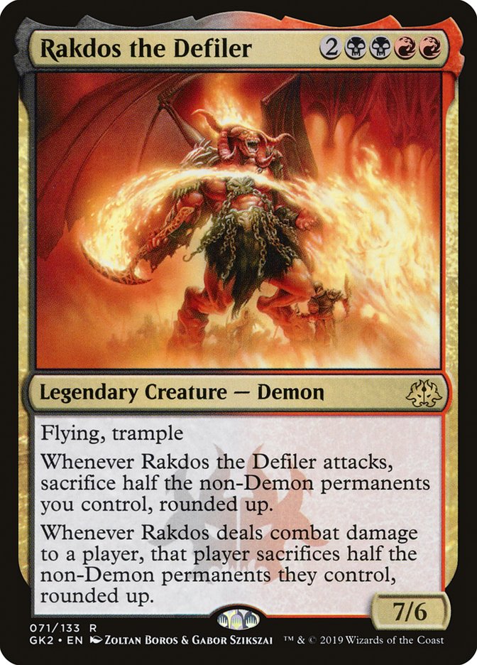 Rakdos the Defiler [Ravnica Allegiance Guild Kit] | Cards and Coasters CA