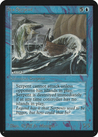 Sea Serpent [Limited Edition Alpha] | Cards and Coasters CA