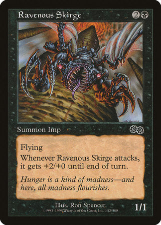 Ravenous Skirge [Urza's Saga] | Cards and Coasters CA