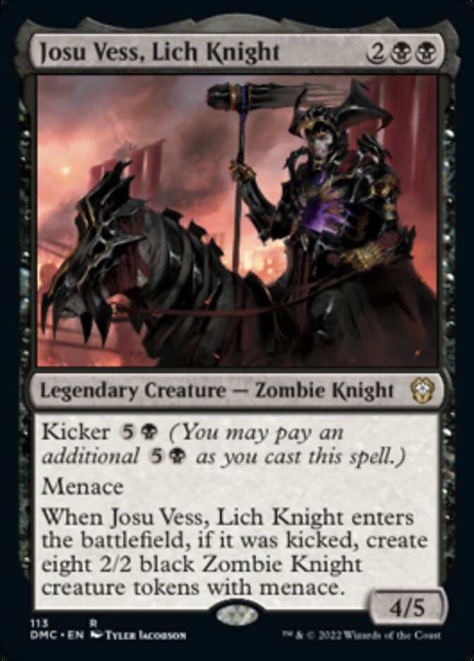 Josu Vess, Lich Knight [Dominaria United Commander] | Cards and Coasters CA