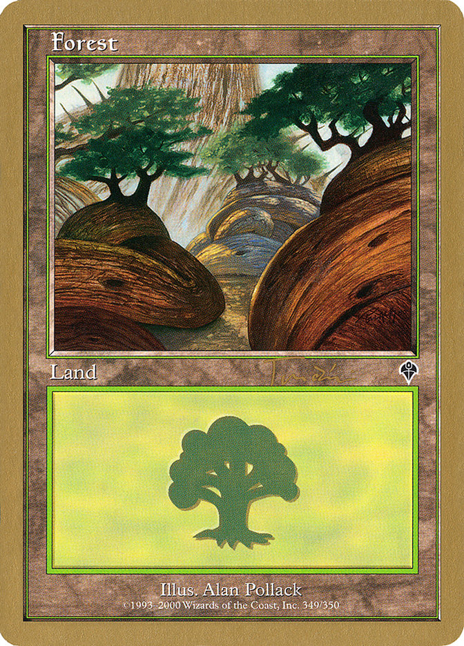 Forest (jt349a) (Jan Tomcani) [World Championship Decks 2001] | Cards and Coasters CA