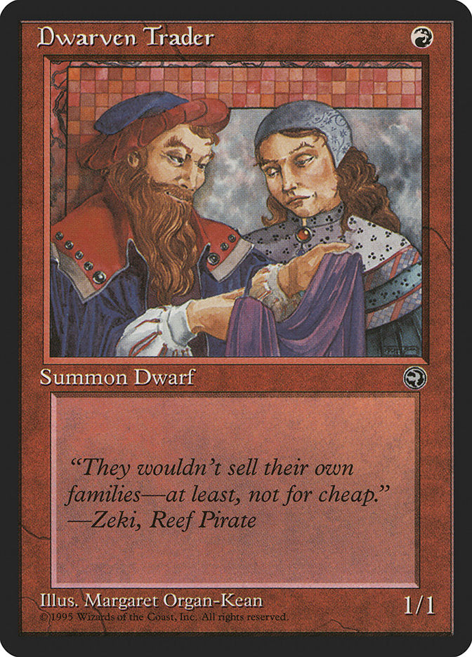 Dwarven Trader (Zeki Flavor Text) [Homelands] | Cards and Coasters CA