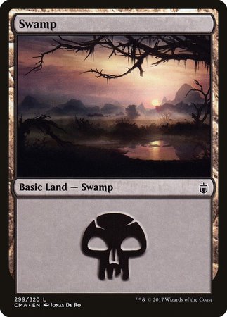 Swamp (299) [Commander Anthology] | Cards and Coasters CA