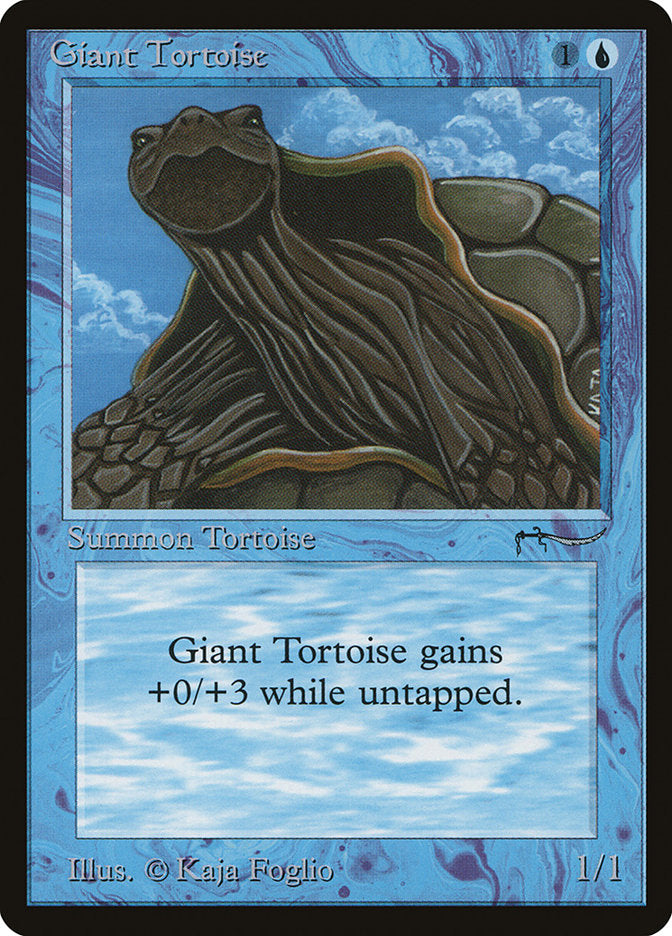 Giant Tortoise (Dark Mana Cost) [Arabian Nights] | Cards and Coasters CA