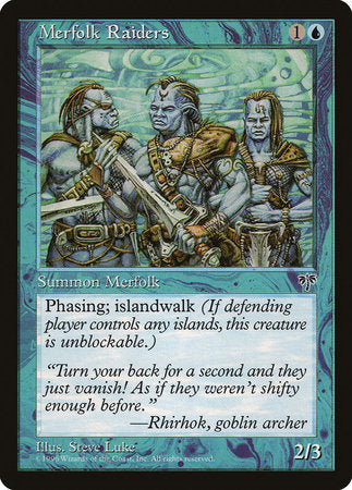 Merfolk Raiders [Mirage] | Cards and Coasters CA