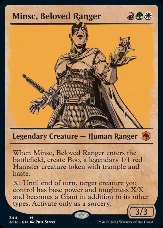 Minsc, Beloved Ranger (Showcase) [Dungeons & Dragons: Adventures in the Forgotten Realms] | Cards and Coasters CA