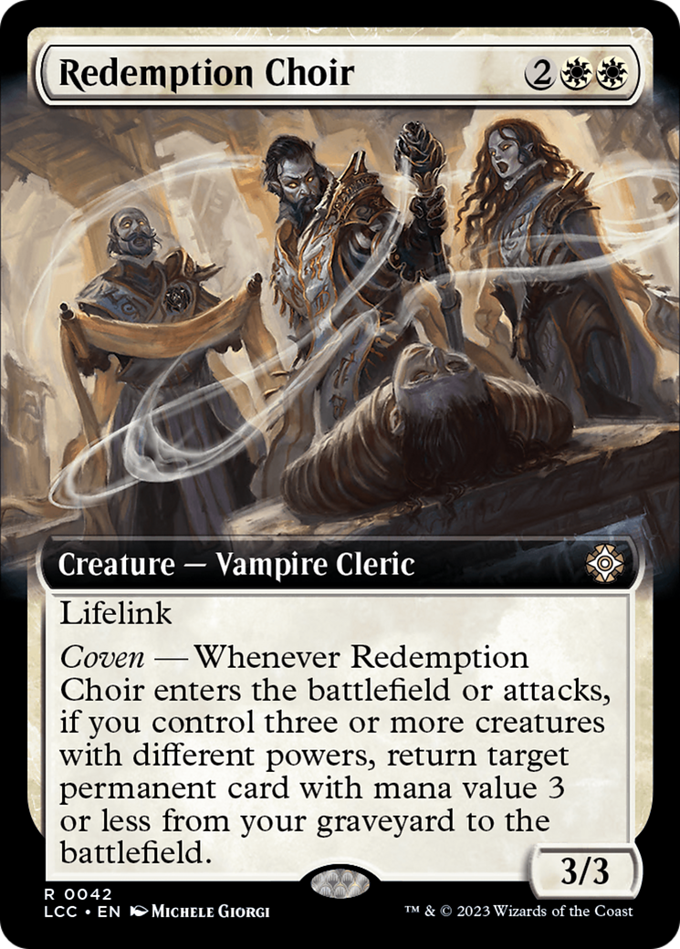 Redemption Choir (Extended Art) [The Lost Caverns of Ixalan Commander] | Cards and Coasters CA