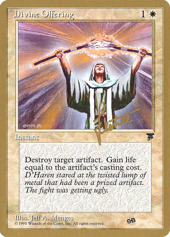 Divine Offering (Bertrand Lestree) (SB) [Pro Tour Collector Set] | Cards and Coasters CA