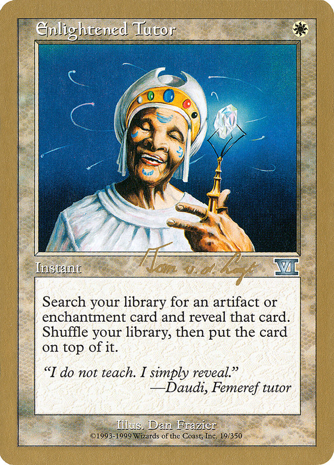 Enlightened Tutor (Tom van de Logt) [World Championship Decks 2000] | Cards and Coasters CA