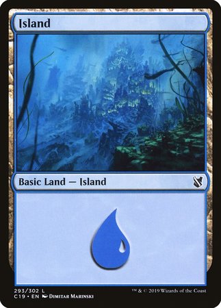 Island (293) [Commander 2019] | Cards and Coasters CA