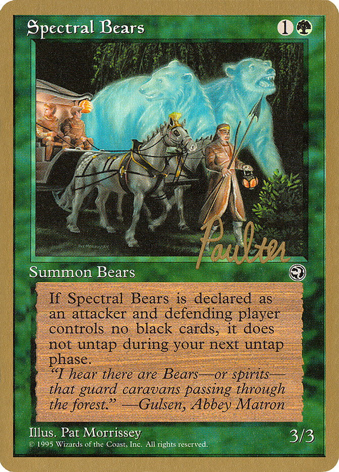 Spectral Bears (Preston Poulter) [Pro Tour Collector Set] | Cards and Coasters CA