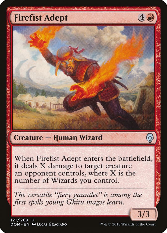 Firefist Adept [Dominaria] | Cards and Coasters CA