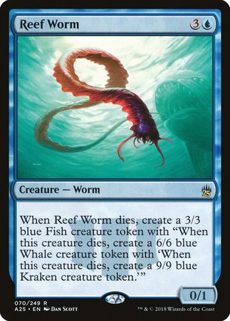 Reef Worm [Masters 25] | Cards and Coasters CA