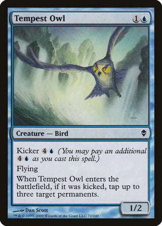 Tempest Owl [Zendikar] | Cards and Coasters CA