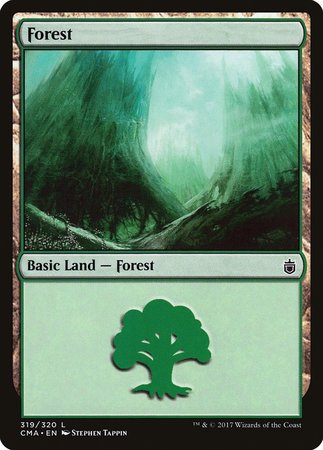 Forest (319) [Commander Anthology] | Cards and Coasters CA