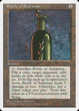 Bottle of Suleiman [Fourth Edition] | Cards and Coasters CA