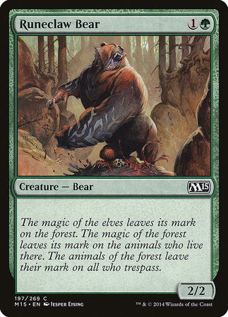 Runeclaw Bear [Magic 2015] | Cards and Coasters CA