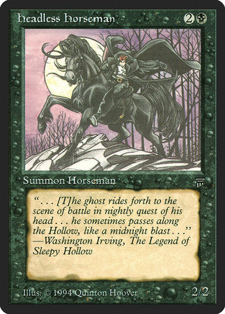 Headless Horseman [Legends] | Cards and Coasters CA