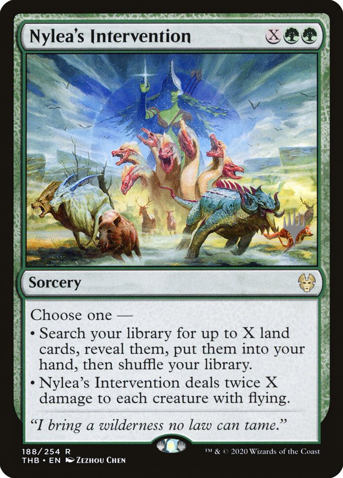 Nylea's Intervention (Promo Pack) [Theros Beyond Death Promos] | Cards and Coasters CA