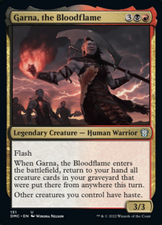 Garna, the Bloodflame [Dominaria United Commander] | Cards and Coasters CA