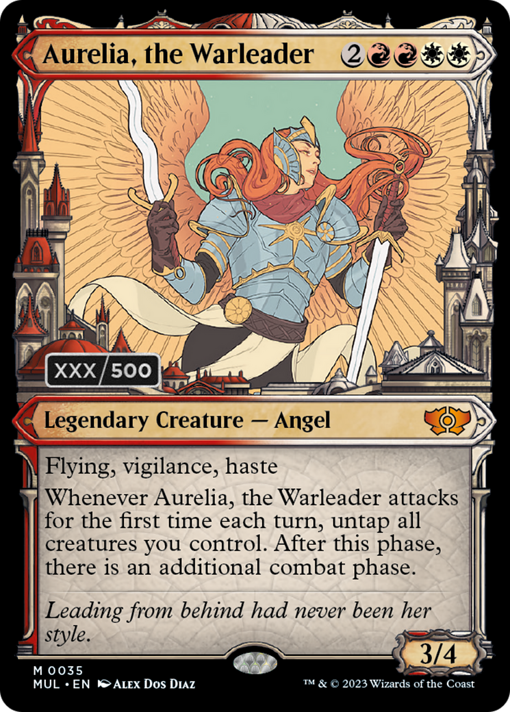 Aurelia, the Warleader (Serialized) [Multiverse Legends] | Cards and Coasters CA