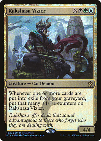 Rakshasa Vizier [Khans of Tarkir Promos] | Cards and Coasters CA