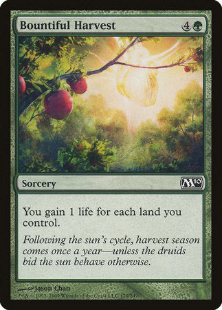 Bountiful Harvest [Magic 2010] | Cards and Coasters CA