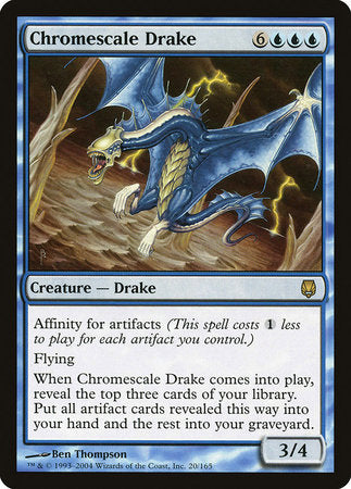 Chromescale Drake [Darksteel] | Cards and Coasters CA