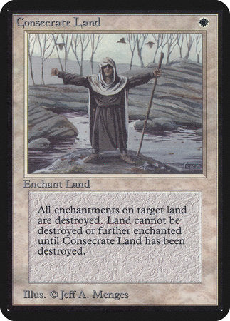 Consecrate Land [Limited Edition Alpha] | Cards and Coasters CA