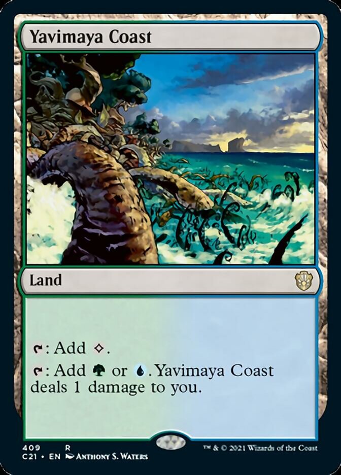 Yavimaya Coast [Commander 2021] | Cards and Coasters CA