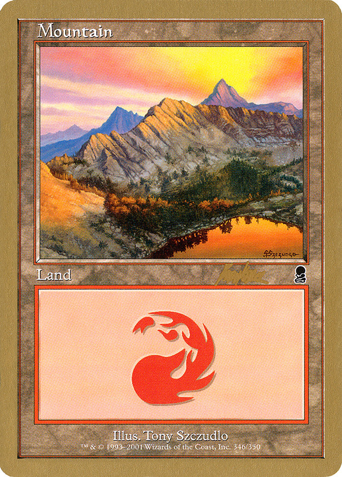 Mountain (bk346) (Brian Kibler) [World Championship Decks 2002] | Cards and Coasters CA