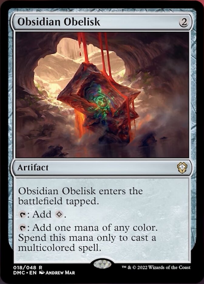 Obsidian Obelisk [Dominaria United Commander] | Cards and Coasters CA