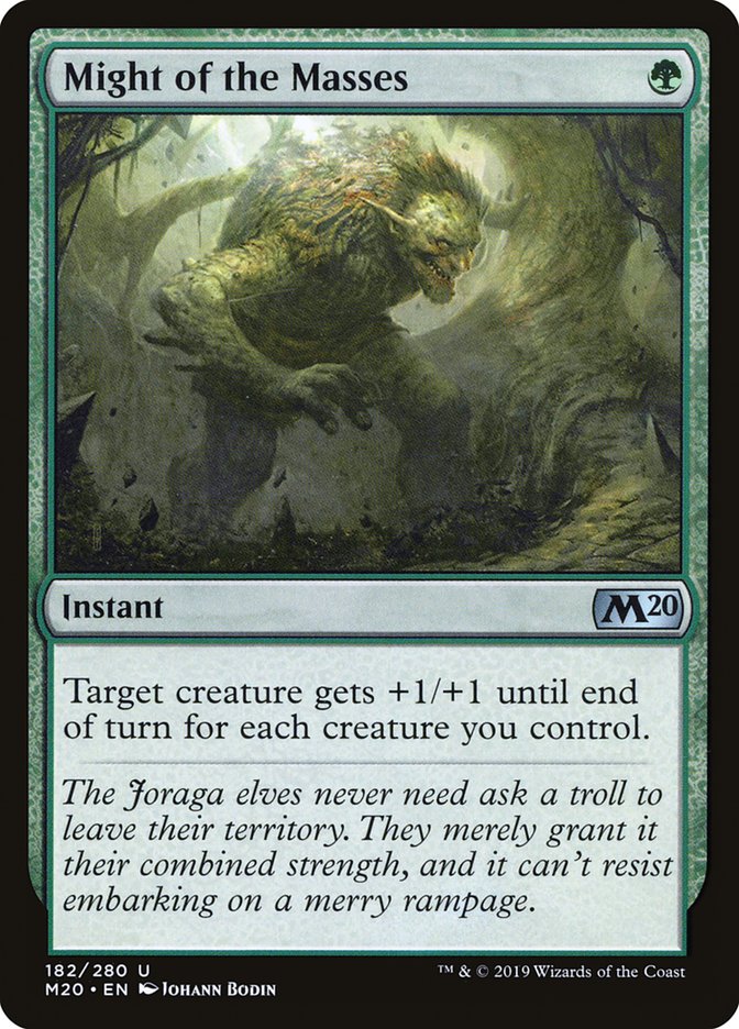 Might of the Masses [Core Set 2020] | Cards and Coasters CA