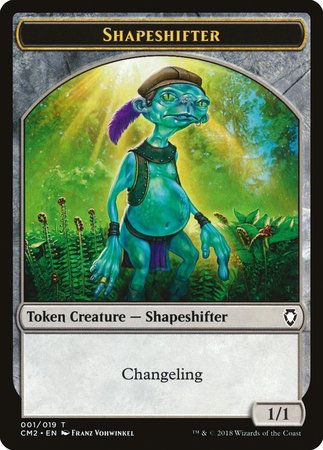 Shapeshifter Token [Commander Anthology Volume II Tokens] | Cards and Coasters CA