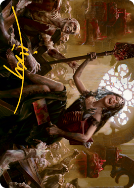 Gisa, Glorious Resurrector Art Card (Gold-Stamped Signature) [Innistrad: Midnight Hunt Art Series] | Cards and Coasters CA