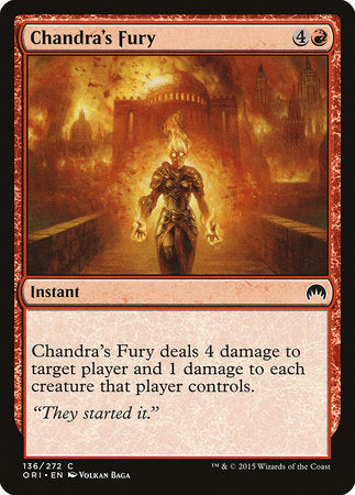 Chandra's Fury [Magic Origins] | Cards and Coasters CA